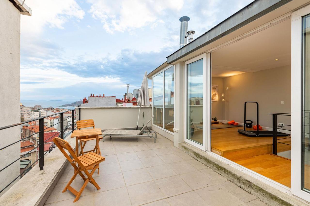 Mesmerizing Flat With Bosphorus View In Beyoglu Apartment Istanbul Luaran gambar